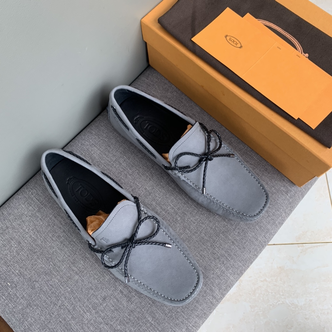 NO:649037,Counter synchronization tods Tods handmade beanie men's shoes driving shoes perfect last imported water-dyed cowhide lining imported frosted deerskin upper gray blue 38-44 in stock, loafers, Tod's, loafers, cowhide19860909专柜同步 tods托德斯纯手工豆豆男鞋 开车鞋 完美楦型 进口水染牛皮里 鞋面进口磨砂鹿皮 灰色 蓝色 38-44现货,乐福鞋,Tod's,loafers,cowhide,Women's Shoes
