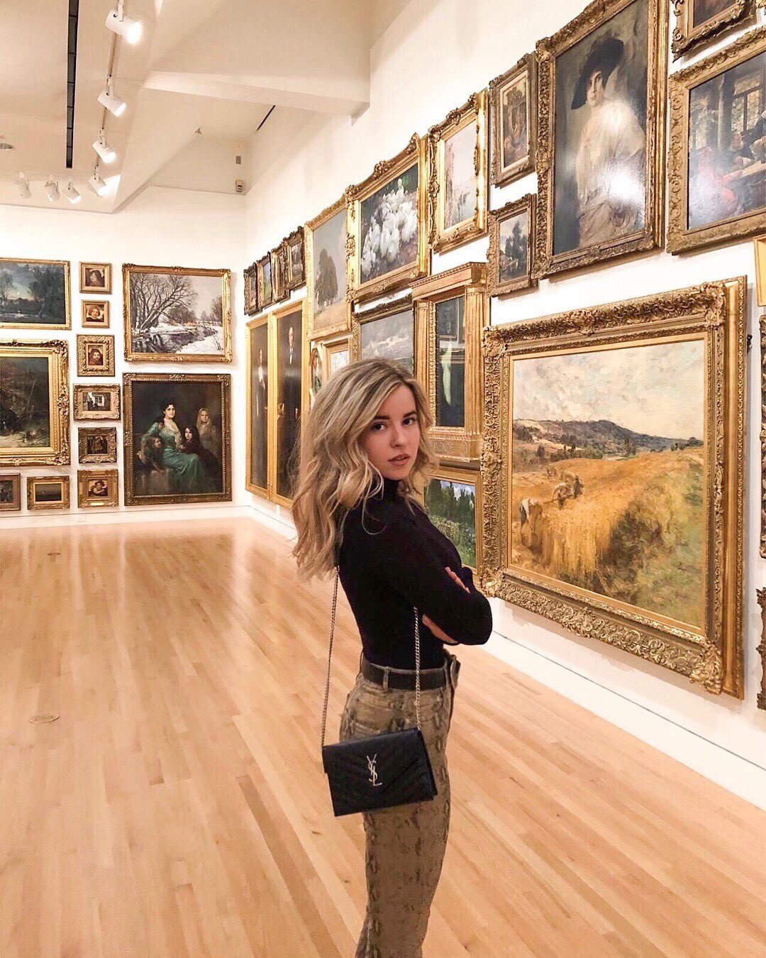 Saint laurent Ysl woc19小号信封包 393953黑色银扣