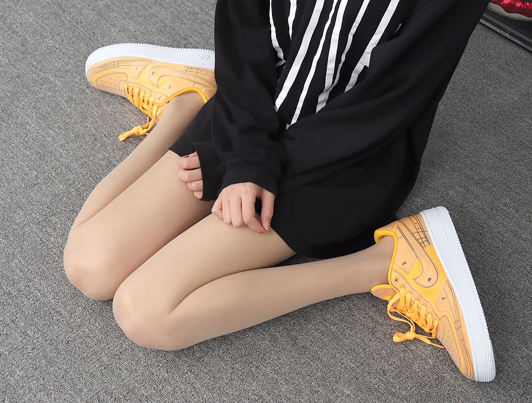 260 Nike Air Force 1 CI3445-800“Laser Orange”荧光橙几何 真标原盒 YH版本 AF1空军一号