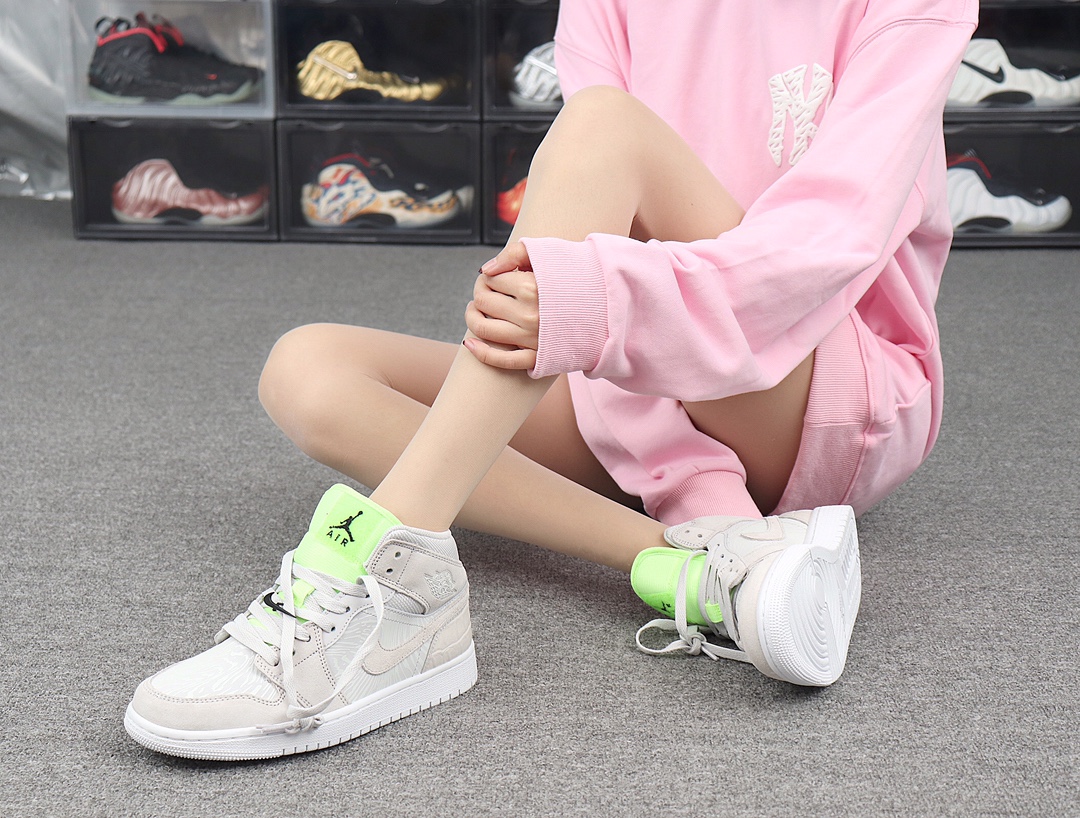 260 Nike Air Jordan 1 Mid CV3018-001“Vast Grey”灰色幽灵 YH版AJ1乔丹1代