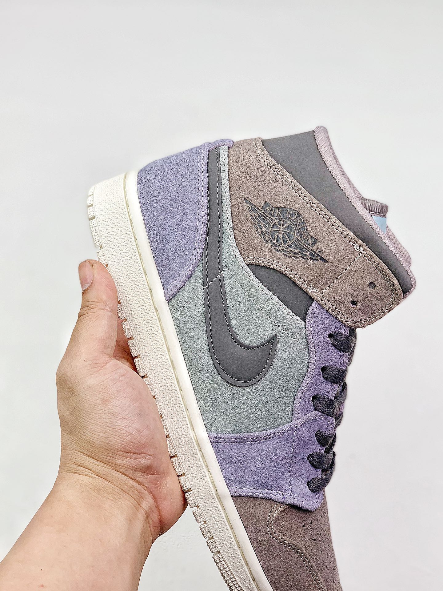 280 Air Jordan 1 Mid AJ1 魔芋紫  852542-203