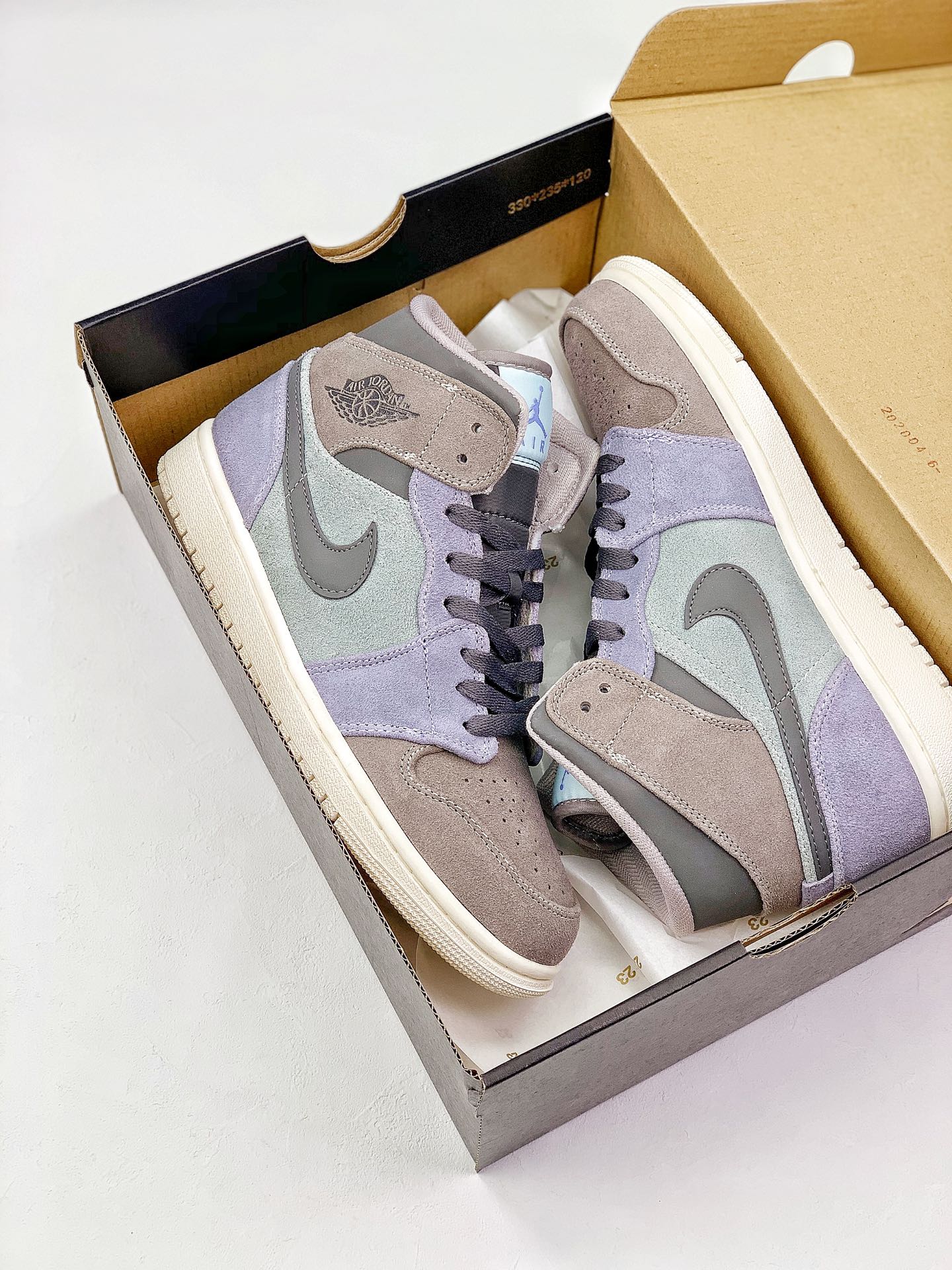 280 Air Jordan 1 Mid AJ1 魔芋紫  852542-203