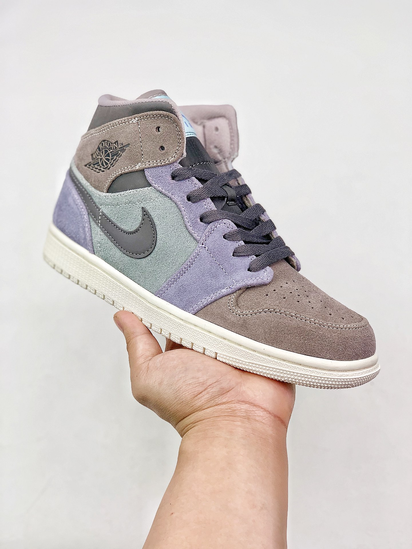280 Air Jordan 1 Mid AJ1 魔芋紫  852542-203