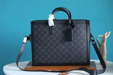 Louis Vuitton LV Soft Trunk Bags Briefcase Black Men Monogram Canvas