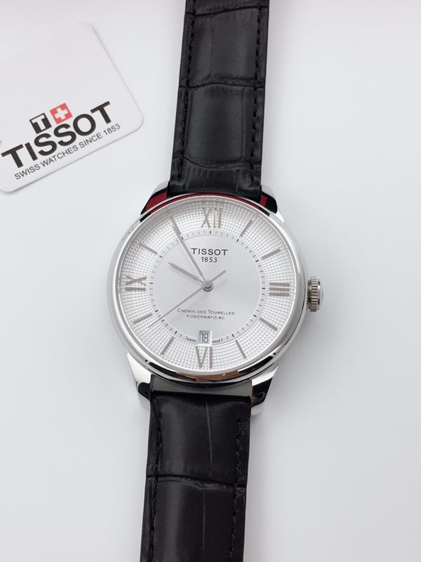 K0  Tissot  天梭 Tissot  杜鲁尔系列 经典T099. 杜鲁尔自动机械表，黄晓明同款 原厂配件进口机械机芯。蓝宝石玻璃，尺寸：42mm*10.89mm