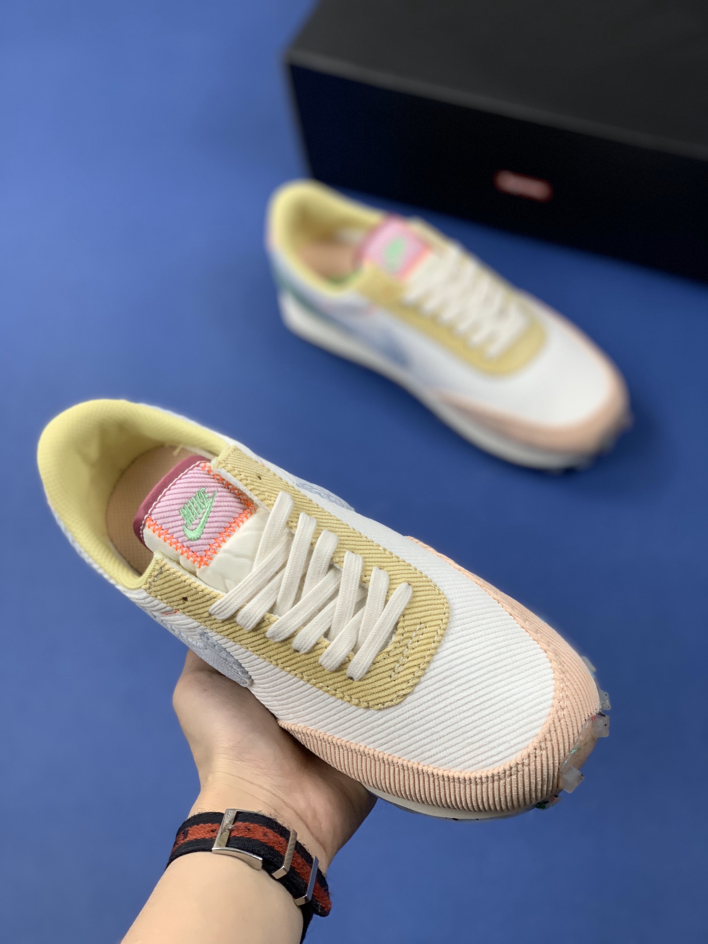 110 公司级  耐克 Nike Wmns Daybreak SP” Summit White/Pale Ivory”OG“马卡龙 破晓系列”华夫复古休闲运动慢跑鞋 DA1471-148