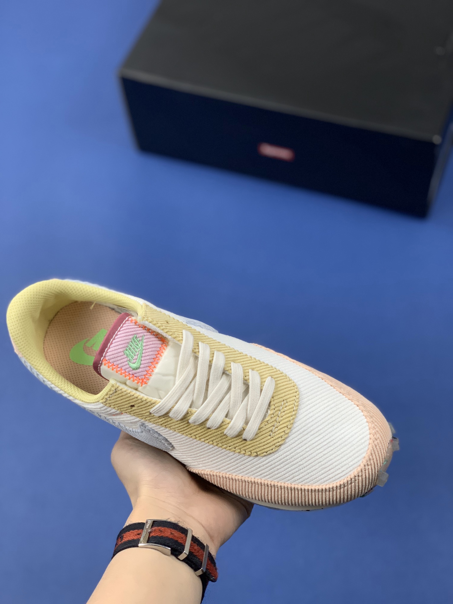 110 公司级  耐克 Nike Wmns Daybreak SP” Summit White/Pale Ivory”OG“马卡龙 破晓系列”华夫复古休闲运动慢跑鞋 DA1471-148