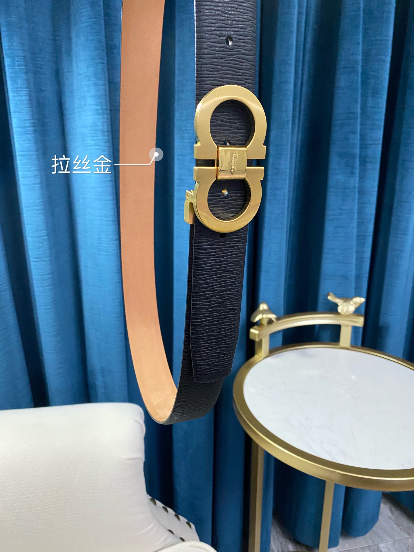 Ferragamo Haute Couture Luxury Atelier Designer Belt Tie Accessories Ref 4