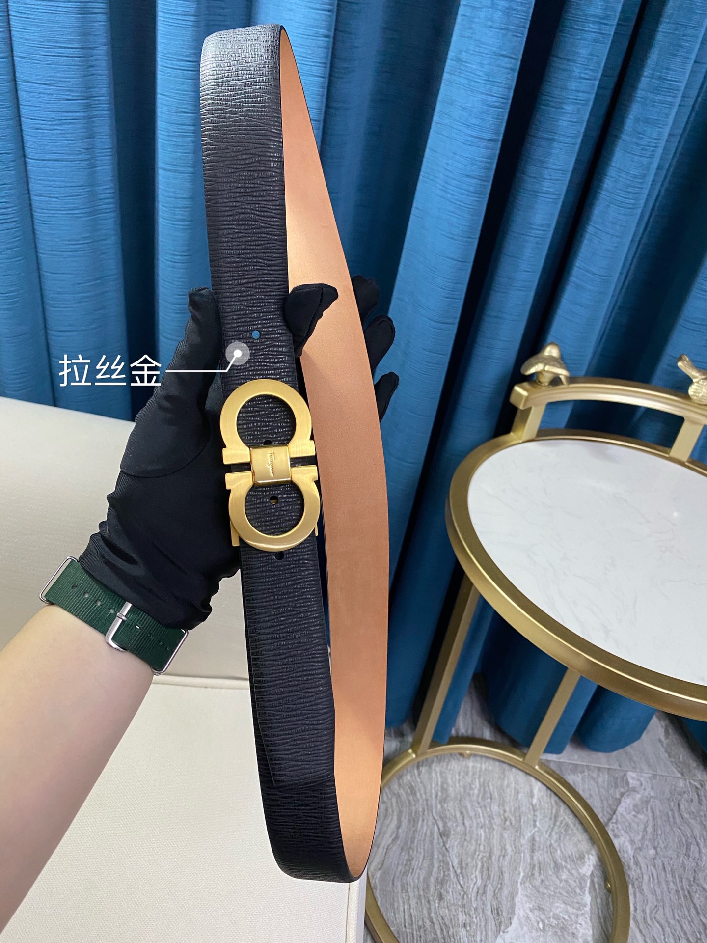 Ferragamo Haute Couture Luxury Atelier Designer Belt Tie Accessories Ref 3