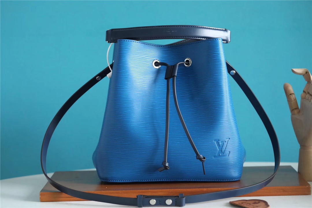 Louis Vuitton Handbags Bucket Bags Blue Epi Fashion M54369