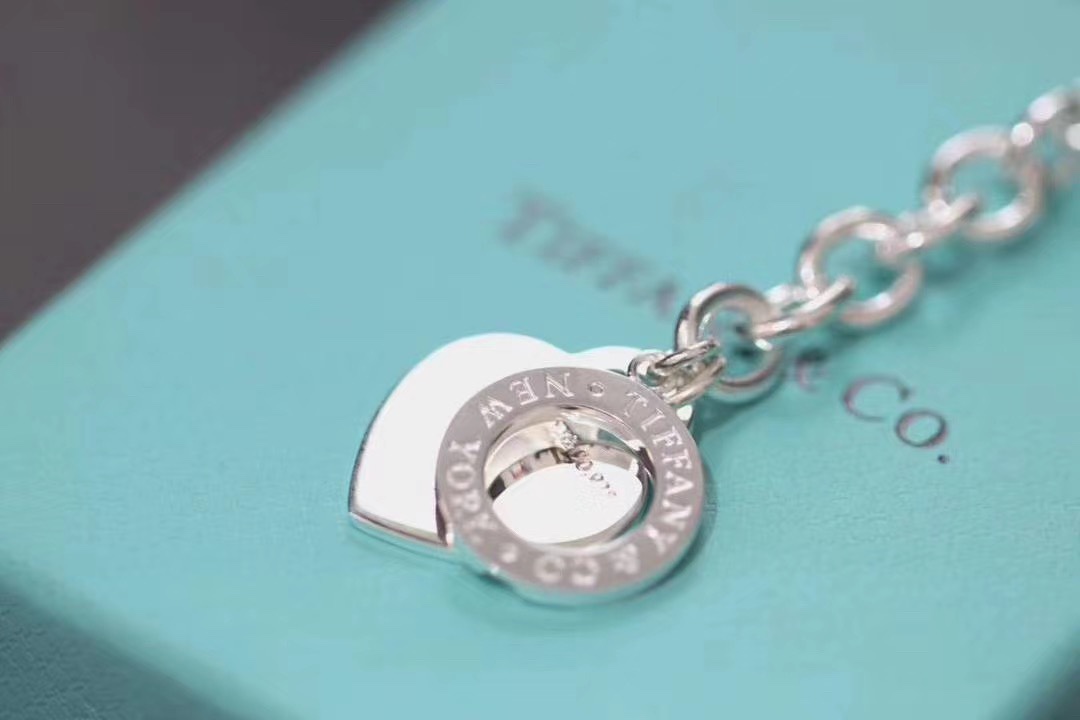 Tiffany & Co. Tiffany&Co. Heart Tag吊饰针扣粗手链