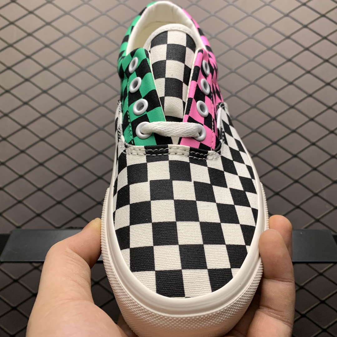 150 Vans 万斯 OG Era 棋盘格涂鸦 硫化低帮休闲板鞋