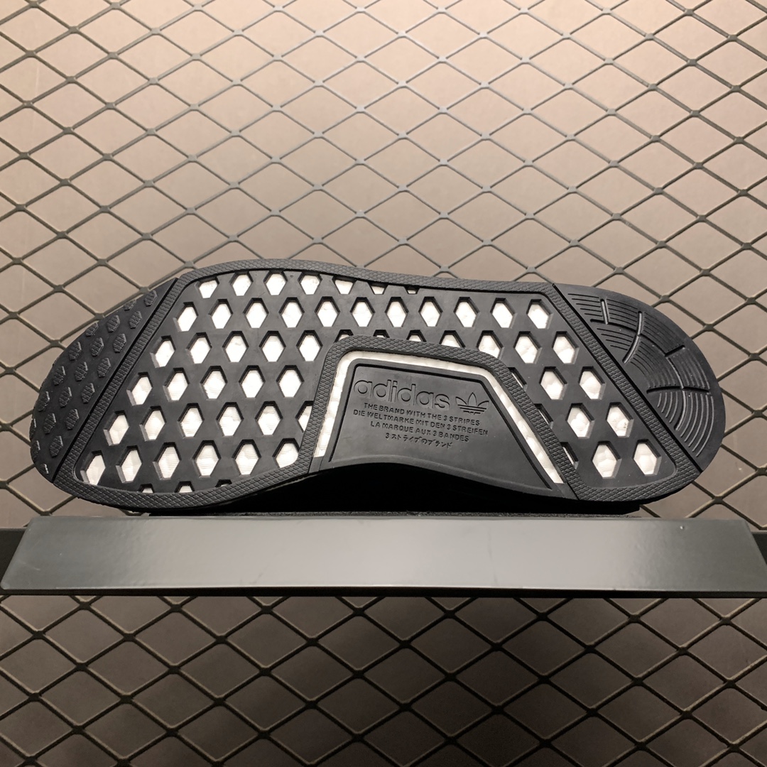 220 Adidas 阿迪达斯 NMD_R1 V2 Boost 爆米花超弹中底 FV8025 针织网面休闲跑步鞋