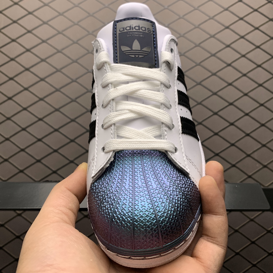 190 Adidas 阿迪达斯 Superstar 贝壳头休闲运动休闲板鞋 FW6387