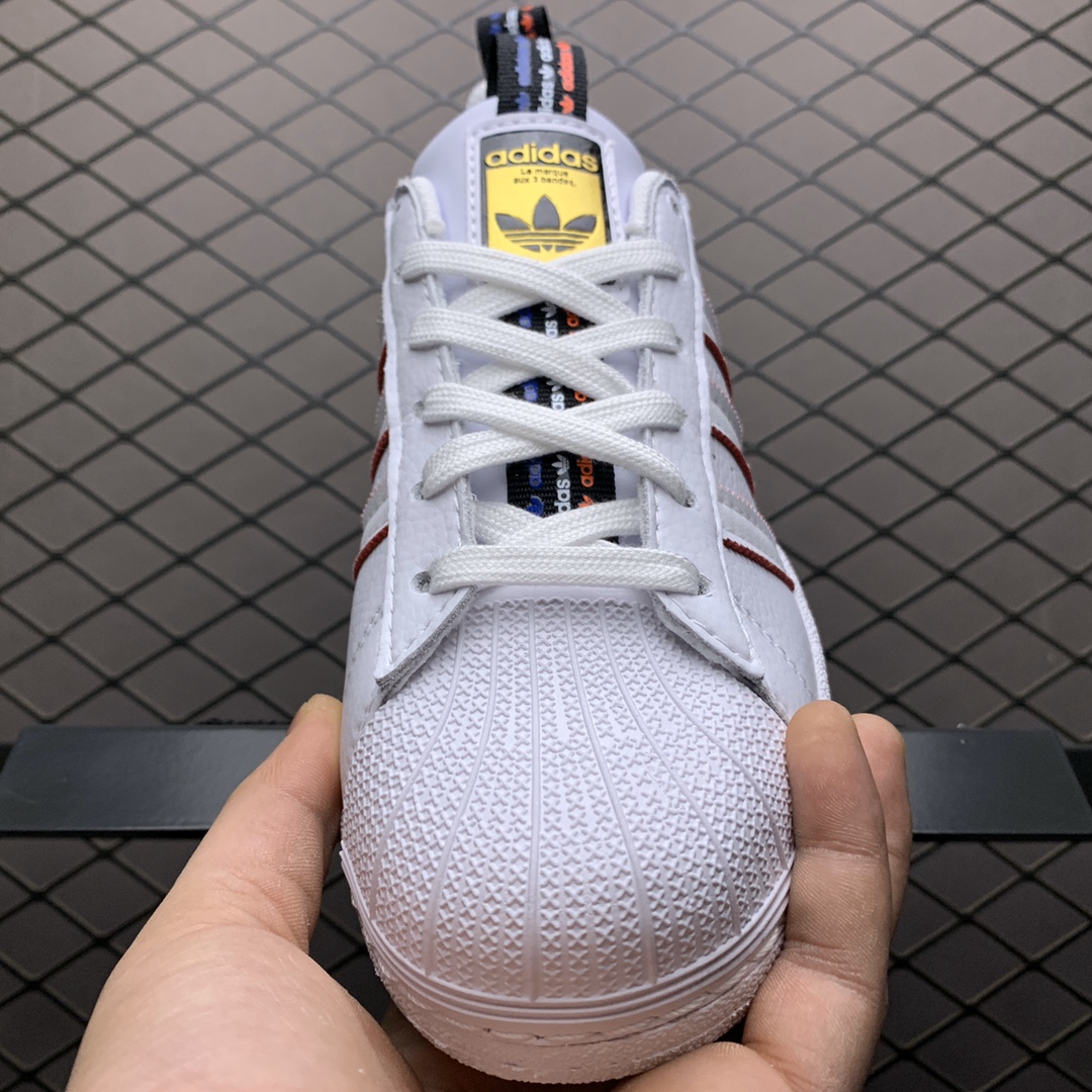 190 Adidas 阿迪达斯 Superstar 贝壳头休闲运动休闲板鞋 FW6775