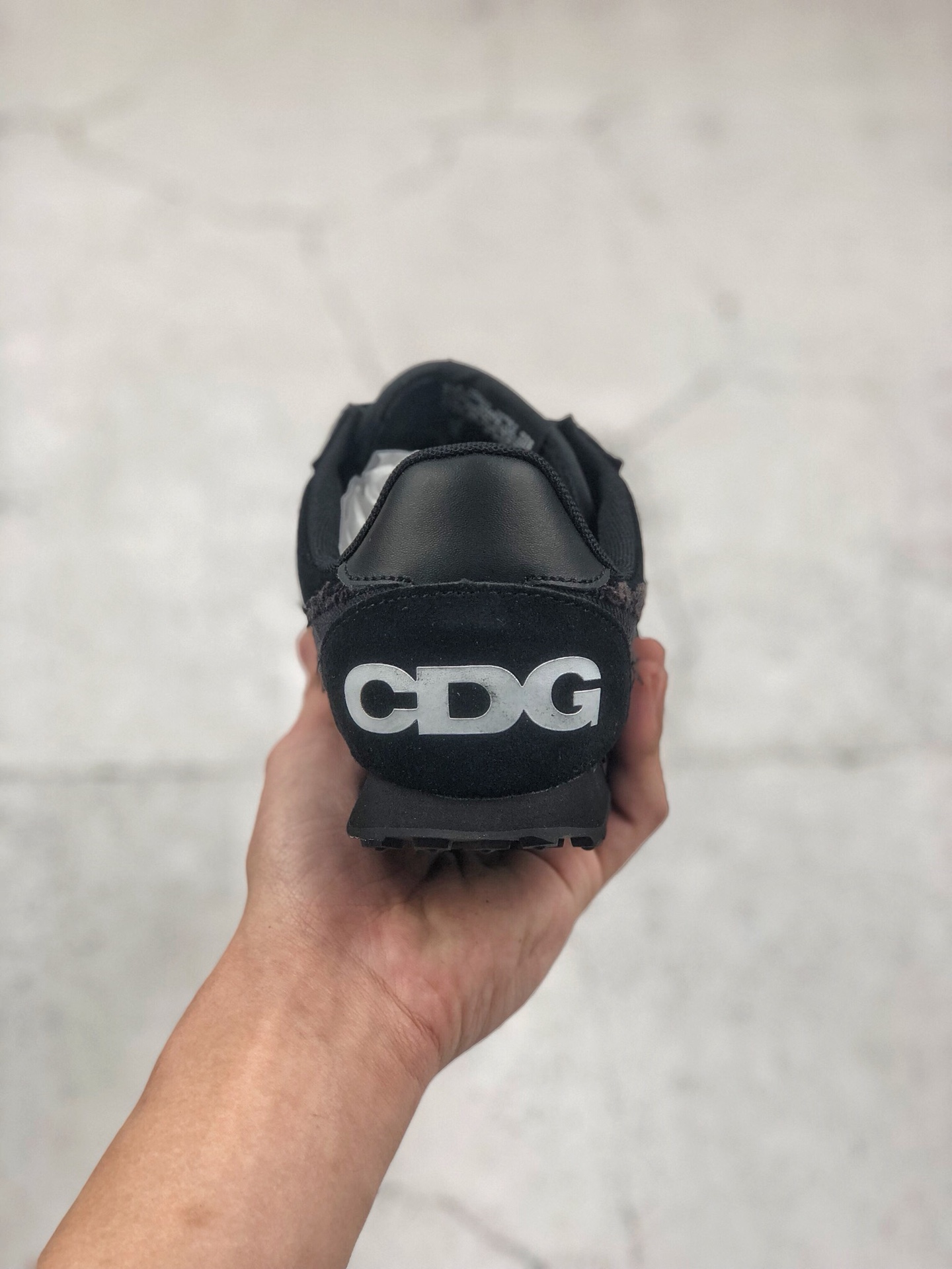170 NIKE WAFFLE RACER 2 x CDG BLACK 麂皮小黑鞋 华夫饼干鞋底复古慢跑步鞋 CU9080-002