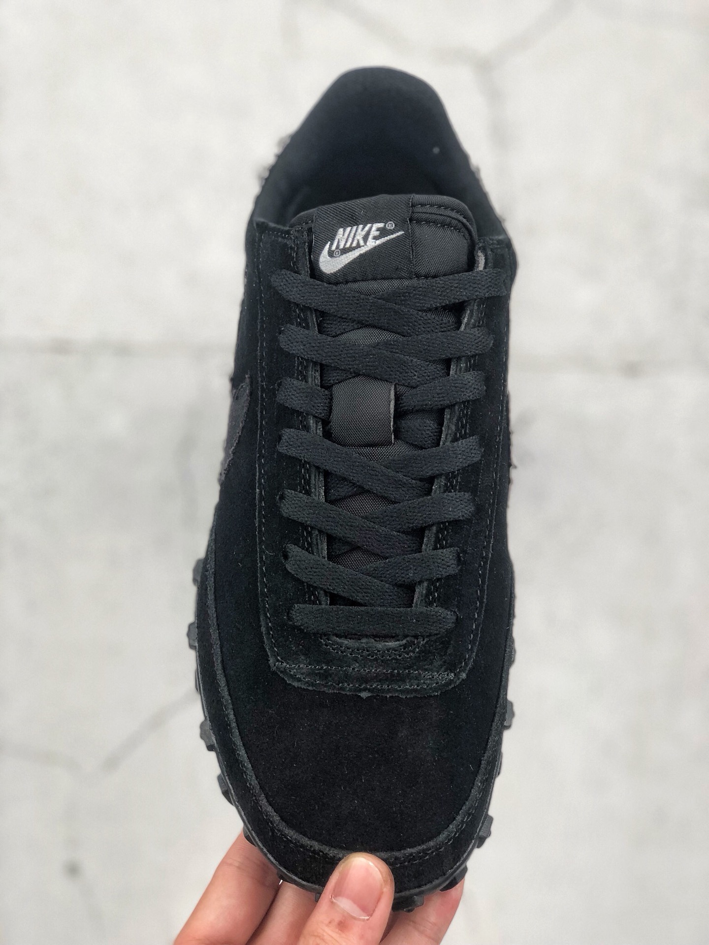170 NIKE WAFFLE RACER 2 x CDG BLACK 麂皮小黑鞋 华夫饼干鞋底复古慢跑步鞋 CU9080-002
