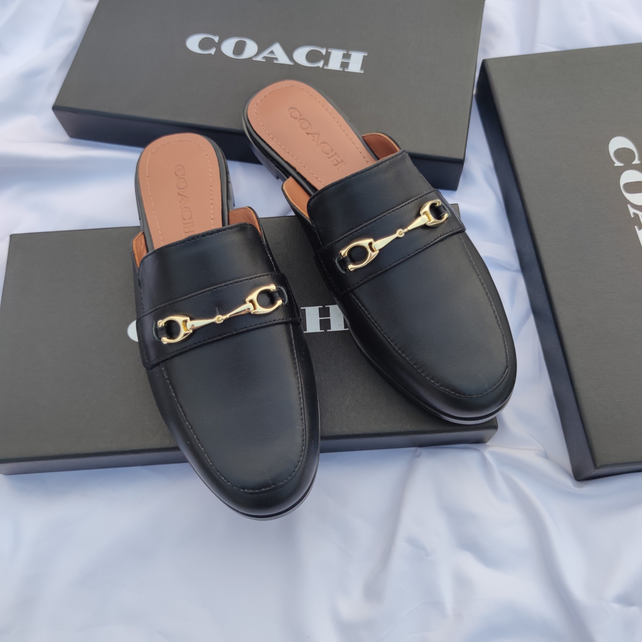 NO:390075,——【Black, half drag19860909—-【黑色,半拖,Women's Shoes