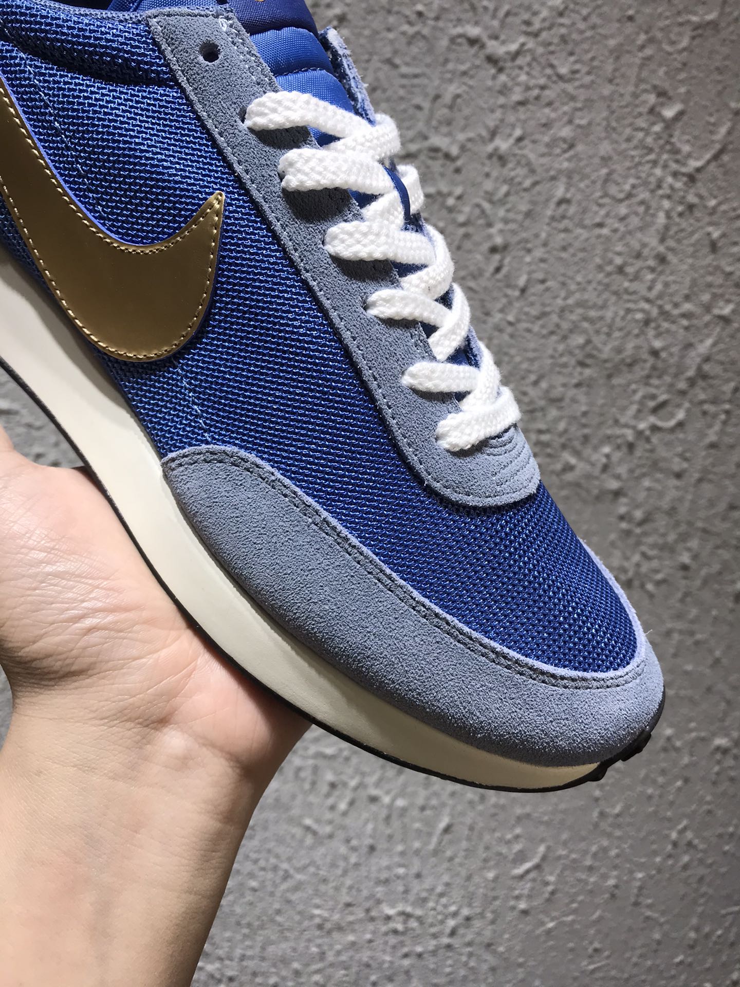 130 Nk Daybreak SP华夫网面复古跑鞋/蓝金  原装版 黑盒装 官方一致  BV7725-400