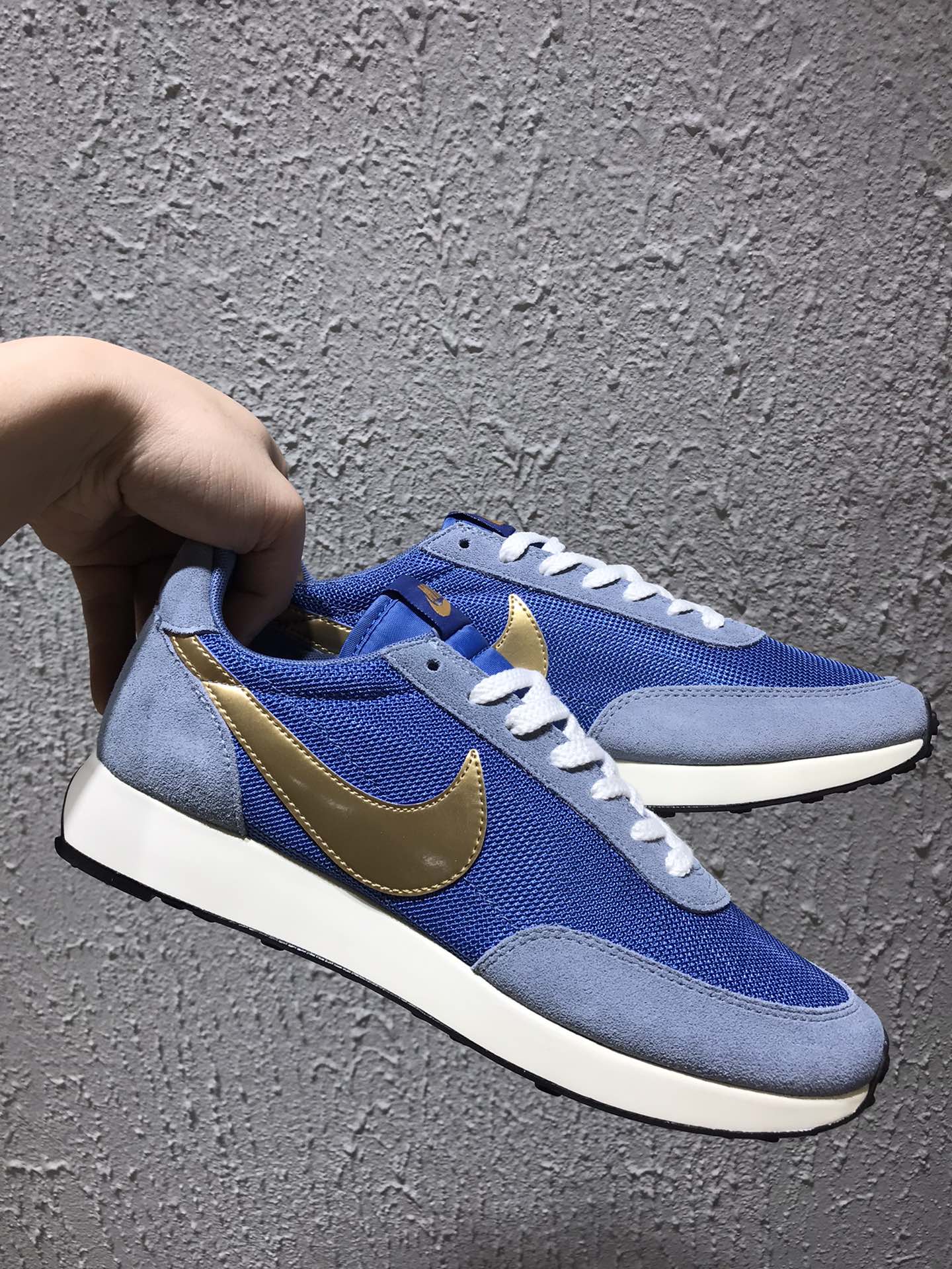 130 Nk Daybreak SP华夫网面复古跑鞋/蓝金  原装版 黑盒装 官方一致  BV7725-400