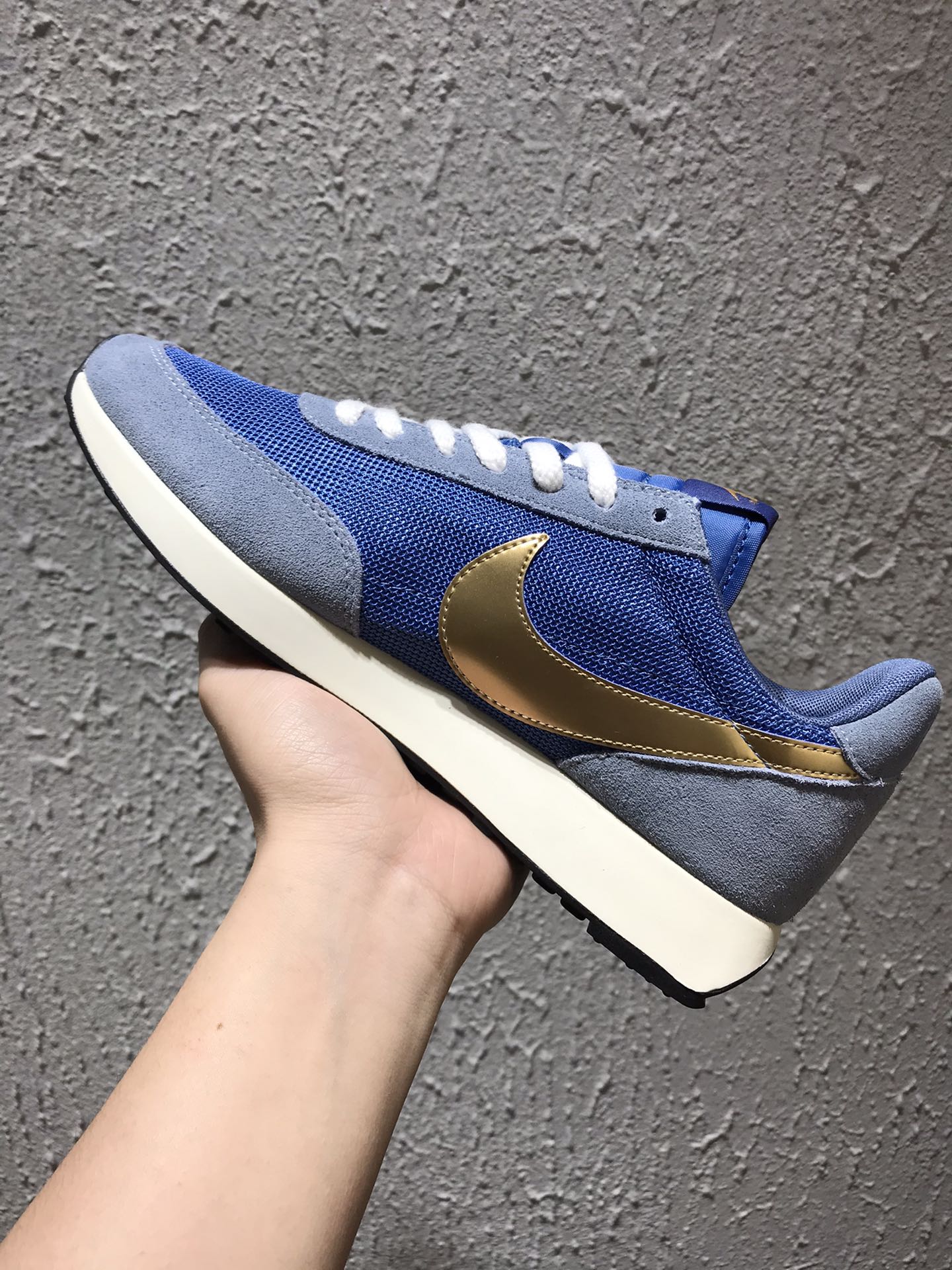 130 Nk Daybreak SP华夫网面复古跑鞋/蓝金  原装版 黑盒装 官方一致  BV7725-400