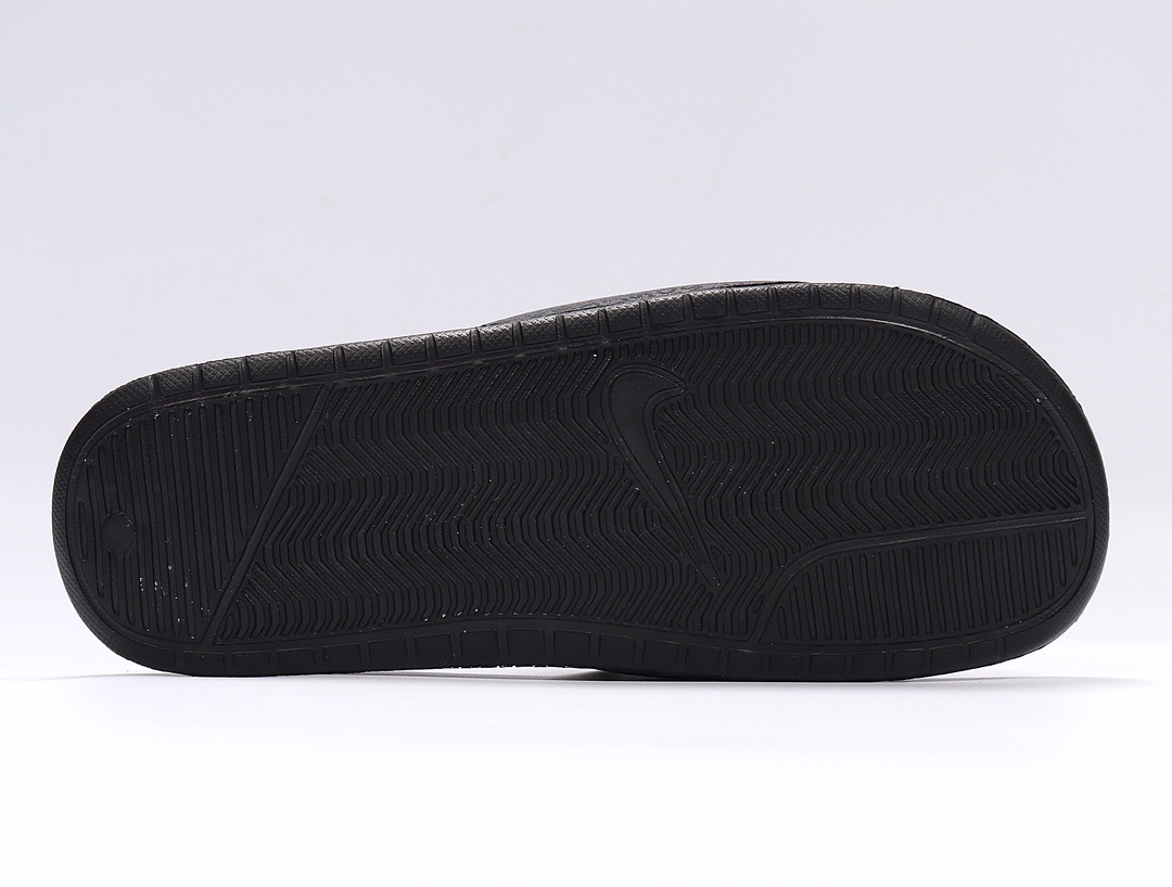 70 Nike Benassi JDI LTD 耐克一字拖 343880-001 全黑 Just do it GD权志龙同款夏季沙滩软底凉拖