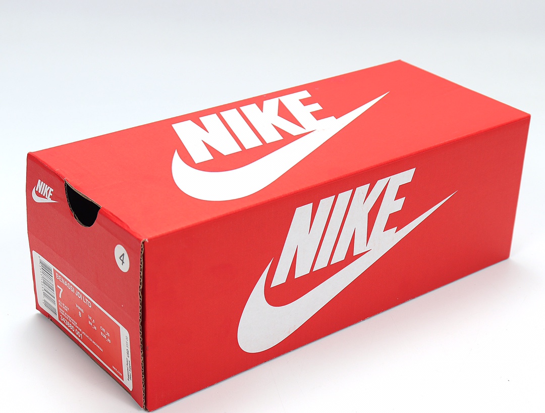 70 Nike Benassi JDI LTD 耐克一字拖 343880-001 全黑 Just do it GD权志龙同款夏季沙滩软底凉拖