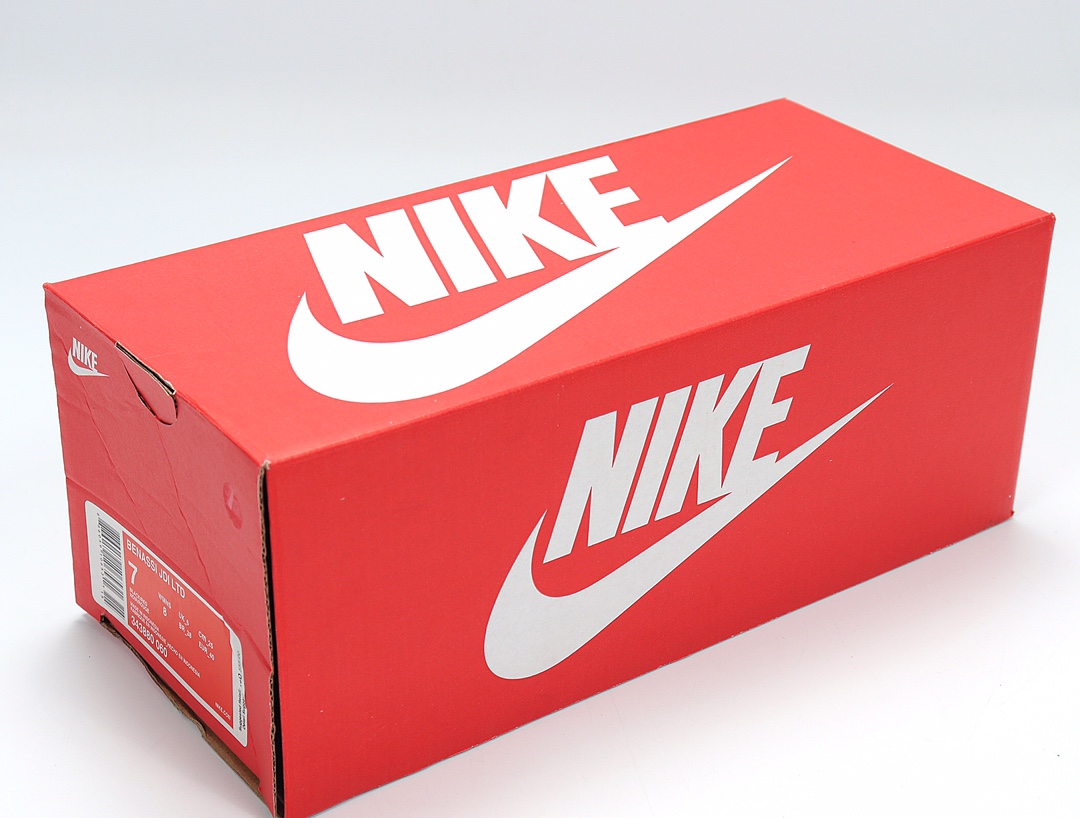 70 Nike Benassi JDI LTD 耐克一字拖 343880-060 黑红 GD权志龙同款夏季沙滩软底凉拖