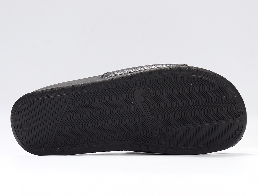 70 Nike Benassi JDI LTD 耐克一字拖 343880-090 黑白 Just do it GD权志龙同款夏季沙滩软底凉拖