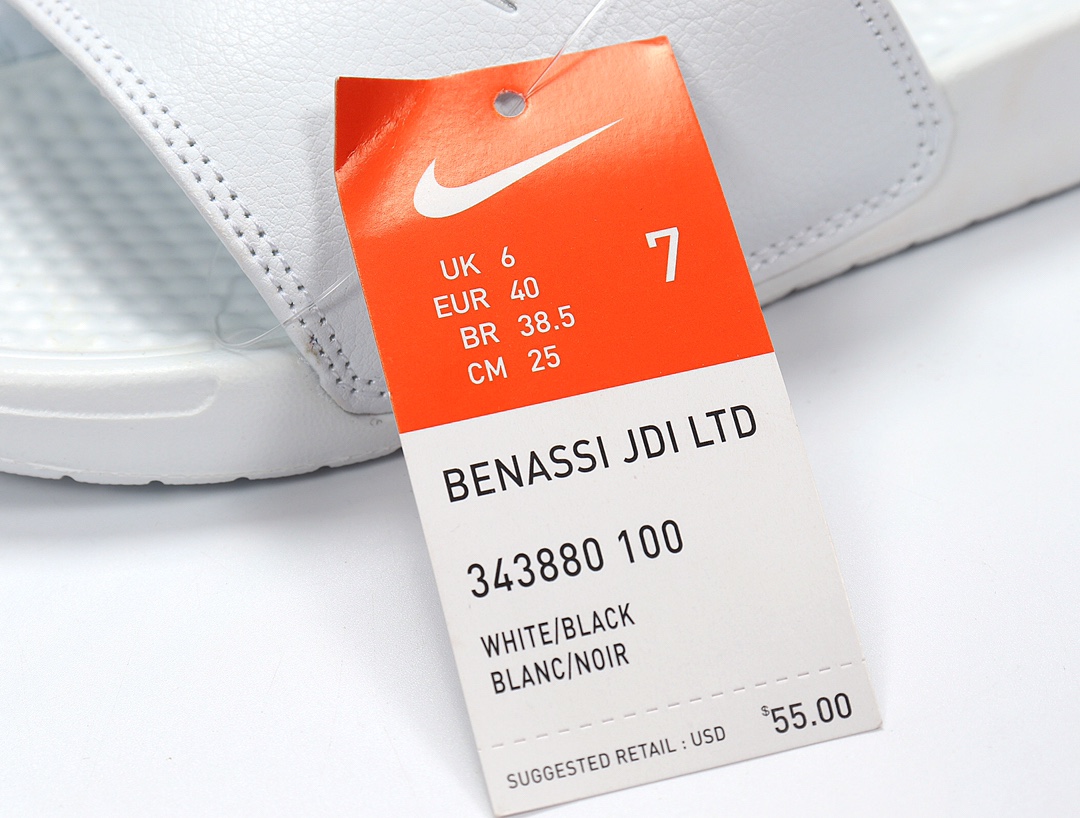 70 Nike Benassi JDI LTD 耐克一字拖 343880-100 全白银勾 GD权志龙同款夏季沙滩软底凉拖