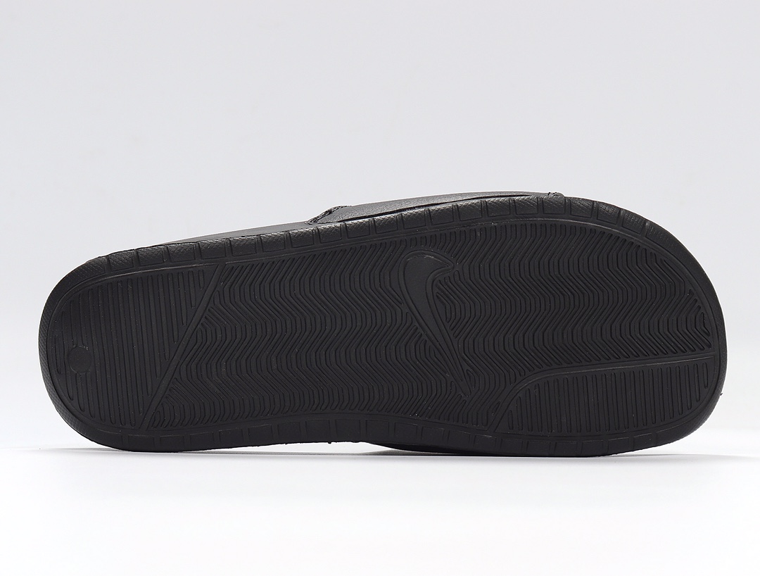70 Nike Benassi JDI LTD 耐克一字拖 343880-392 黑 金勾 GD权志龙同款夏季沙滩软底凉拖