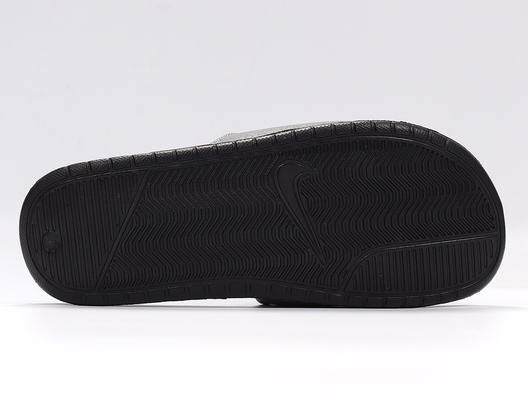 70 Nike Benassi JDI LTD 耐克一字拖 AQ8614-001 黑灰 Just do it GD权志龙同款夏季沙滩软底凉拖