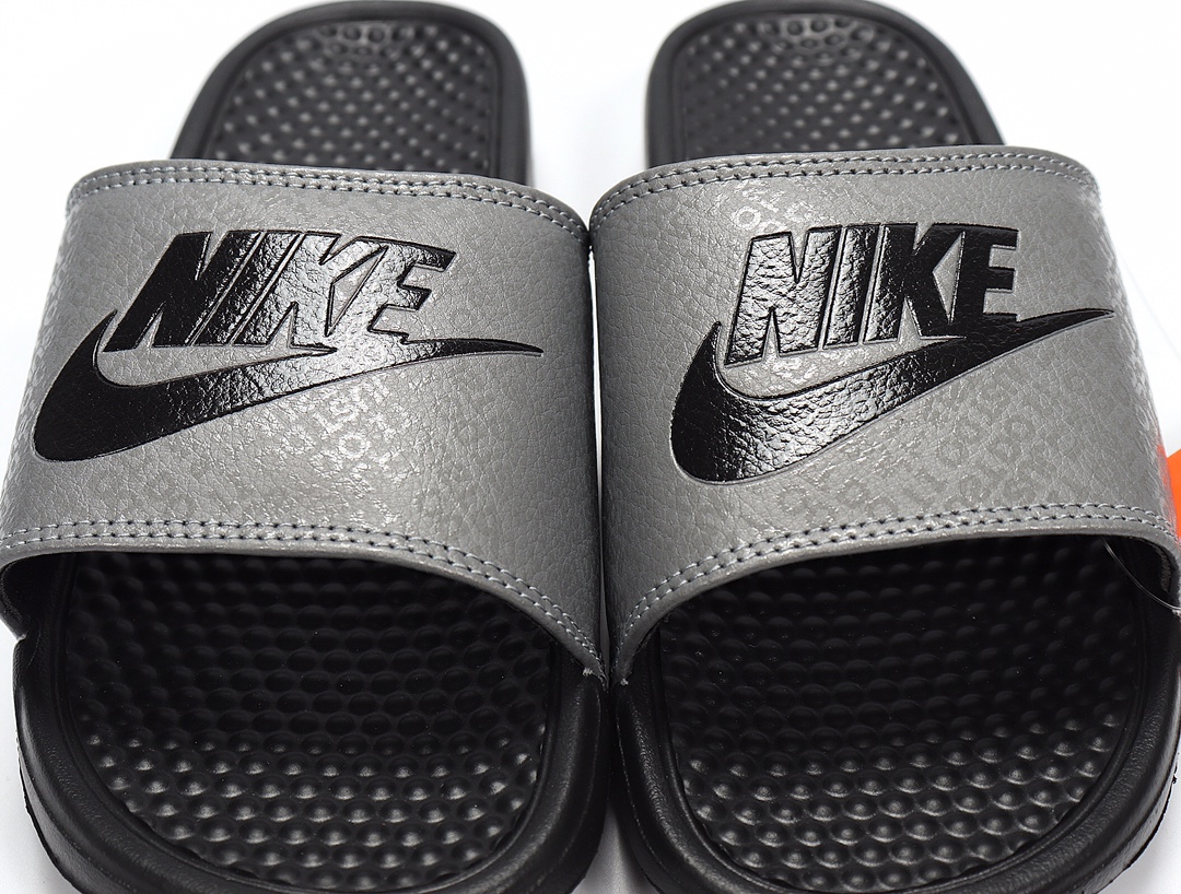 70 Nike Benassi JDI LTD 耐克一字拖 AQ8614-001 黑灰 Just do it GD权志龙同款夏季沙滩软底凉拖