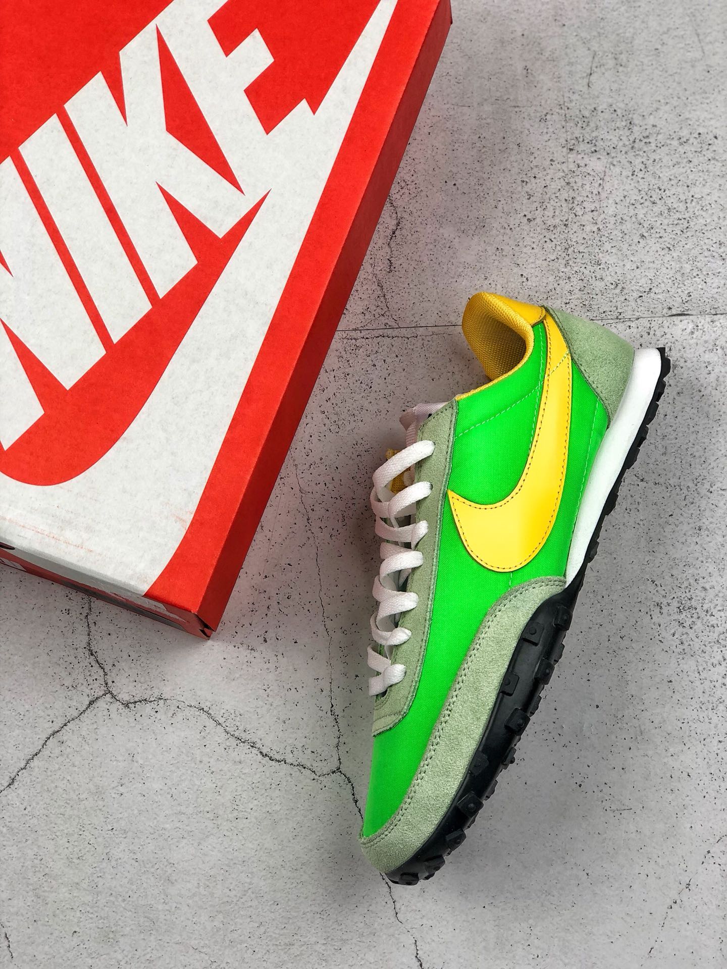 170 NIKE WAFFLE RACER 2 牛油果绿 华夫饼干鞋底复古慢跑步鞋 CU9080-002 公司级做工