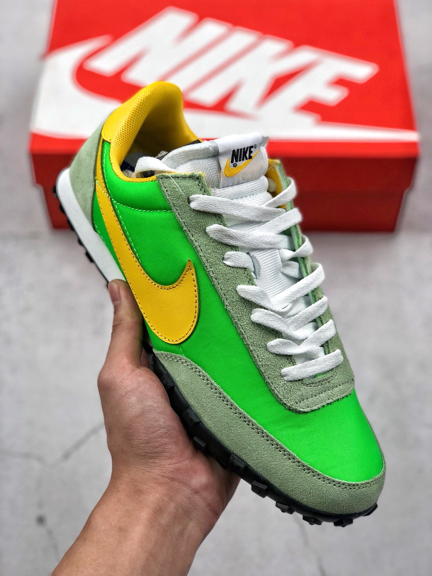 170 NIKE WAFFLE RACER 2 牛油果绿 华夫饼干鞋底复古慢跑步鞋 CU9080-002 公司级做工