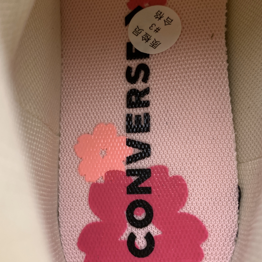 150 Converse 匡威 All-star Lift OX白粉 花小 女子高帮帆布休闲鞋