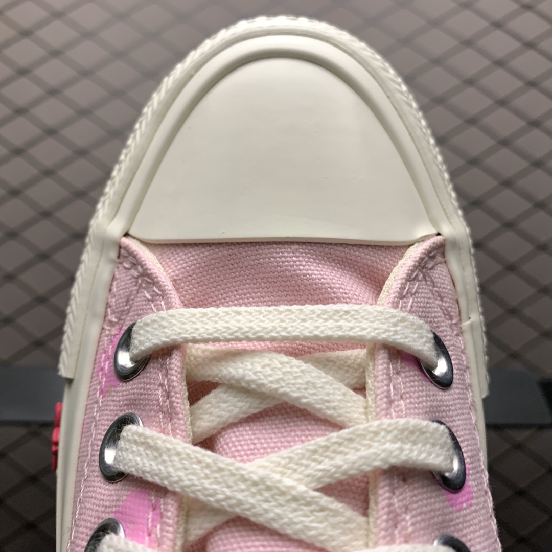 150 Converse 匡威 All-star Lift OX白粉 花小 女子低帮帆布休闲鞋