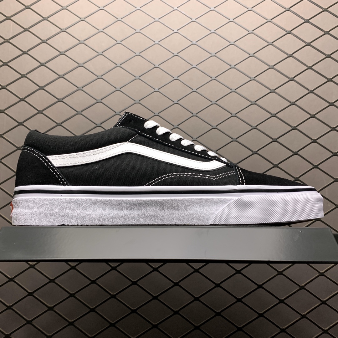 150 第四轮补货出 Vans 万斯 Classic Old Skool 19款全新翻盖盒 柬埔寨CLK钢印 百年经典黑白硫化低帮休闲板鞋