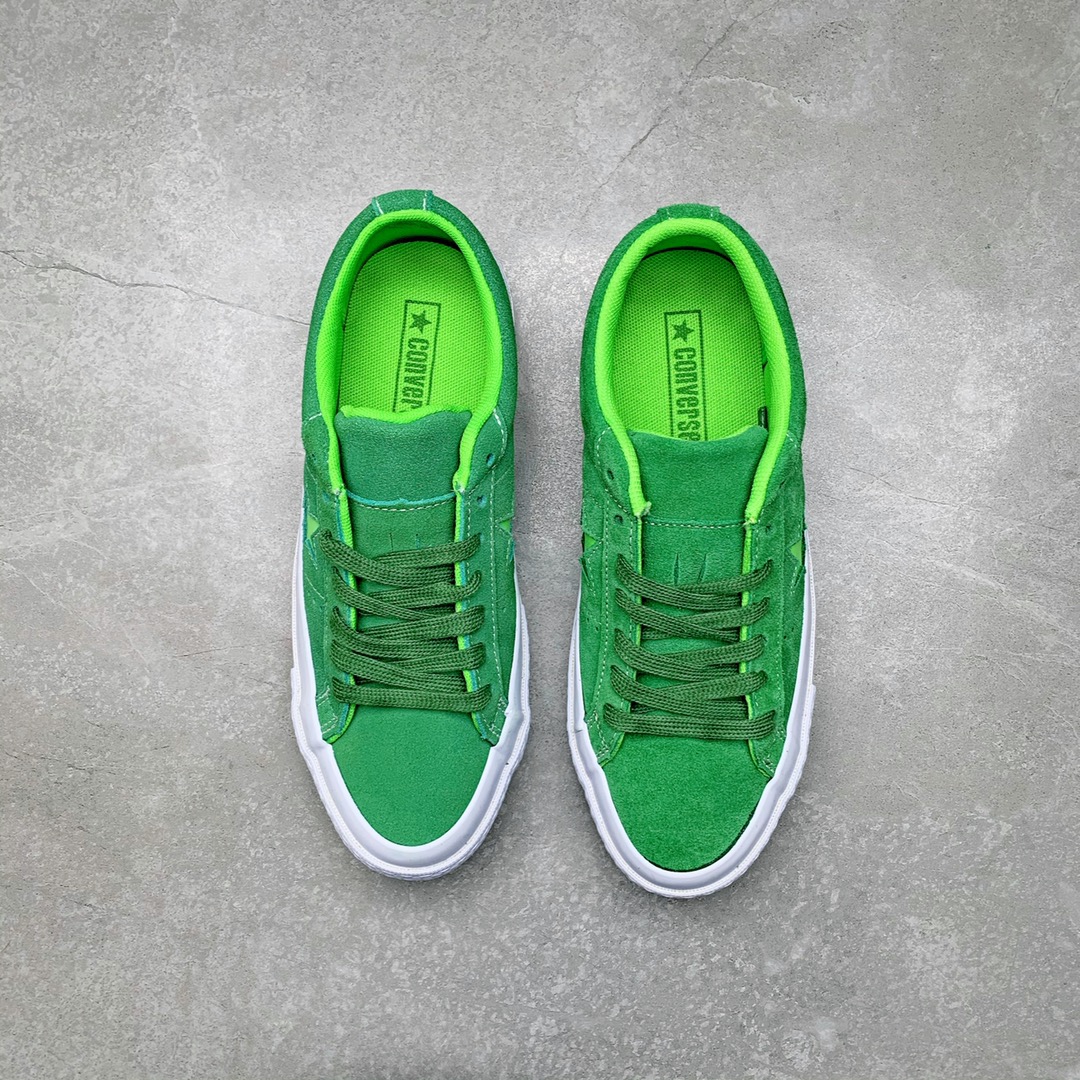 [Converse Series]Converse"OneStar" summer colorful wooden village apple green