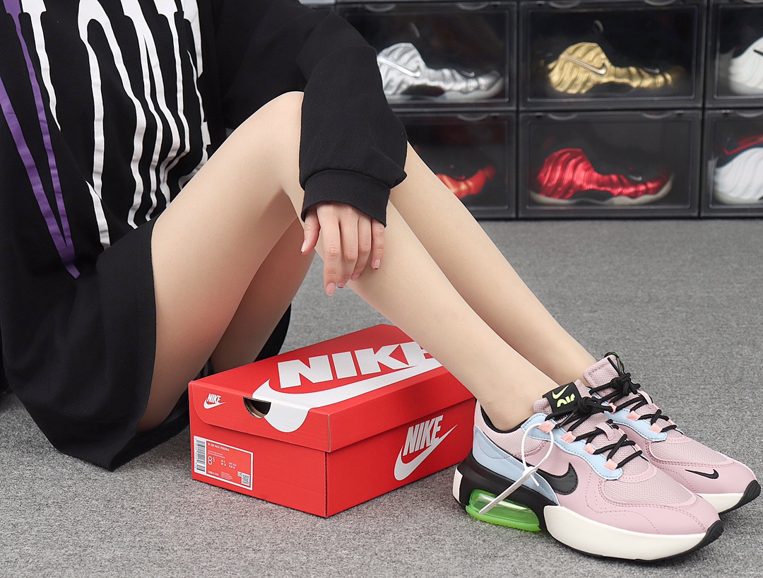 190 Nike Air Max Verona 半掌气垫 邓紫棋同款 CI9842-500 粉蓝绿  模特上脚图
