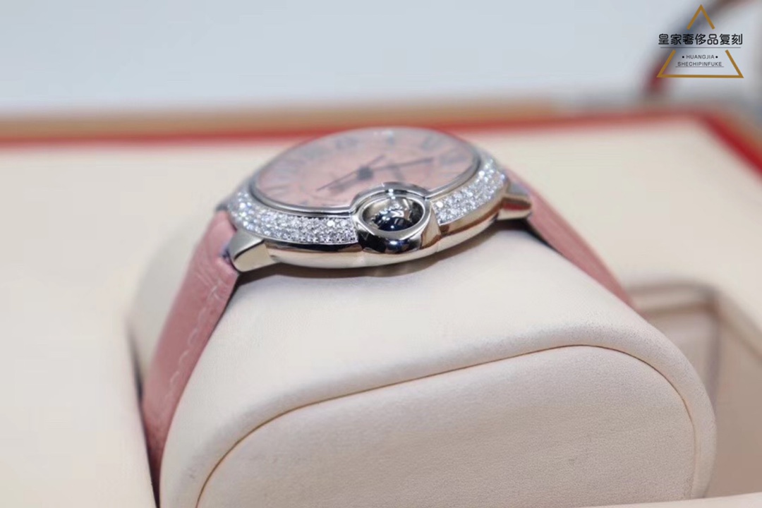 Cartier 卡地亚蓝气球系列33尺寸粉红色女款腕表