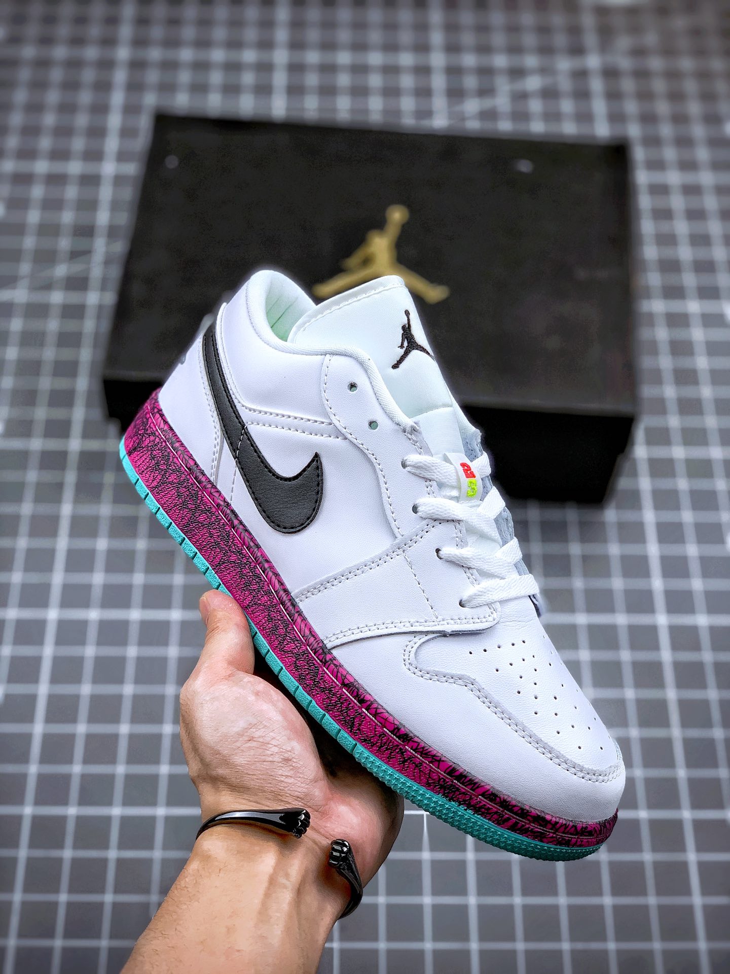 220 Air Jordan 1 Low 紫红鸳鸯 公司原鞋购回重新打版开模 CV9548-100