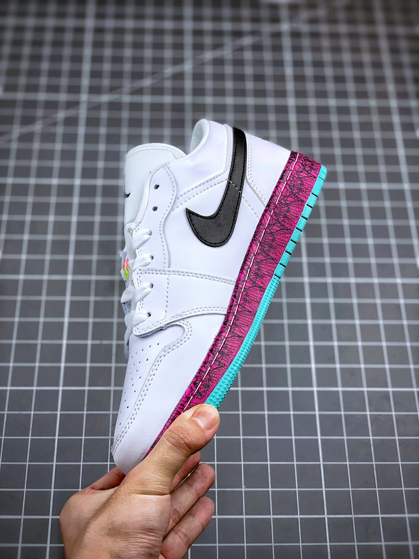 220 Air Jordan 1 Low 紫红鸳鸯 公司原鞋购回重新打版开模 CV9548-100