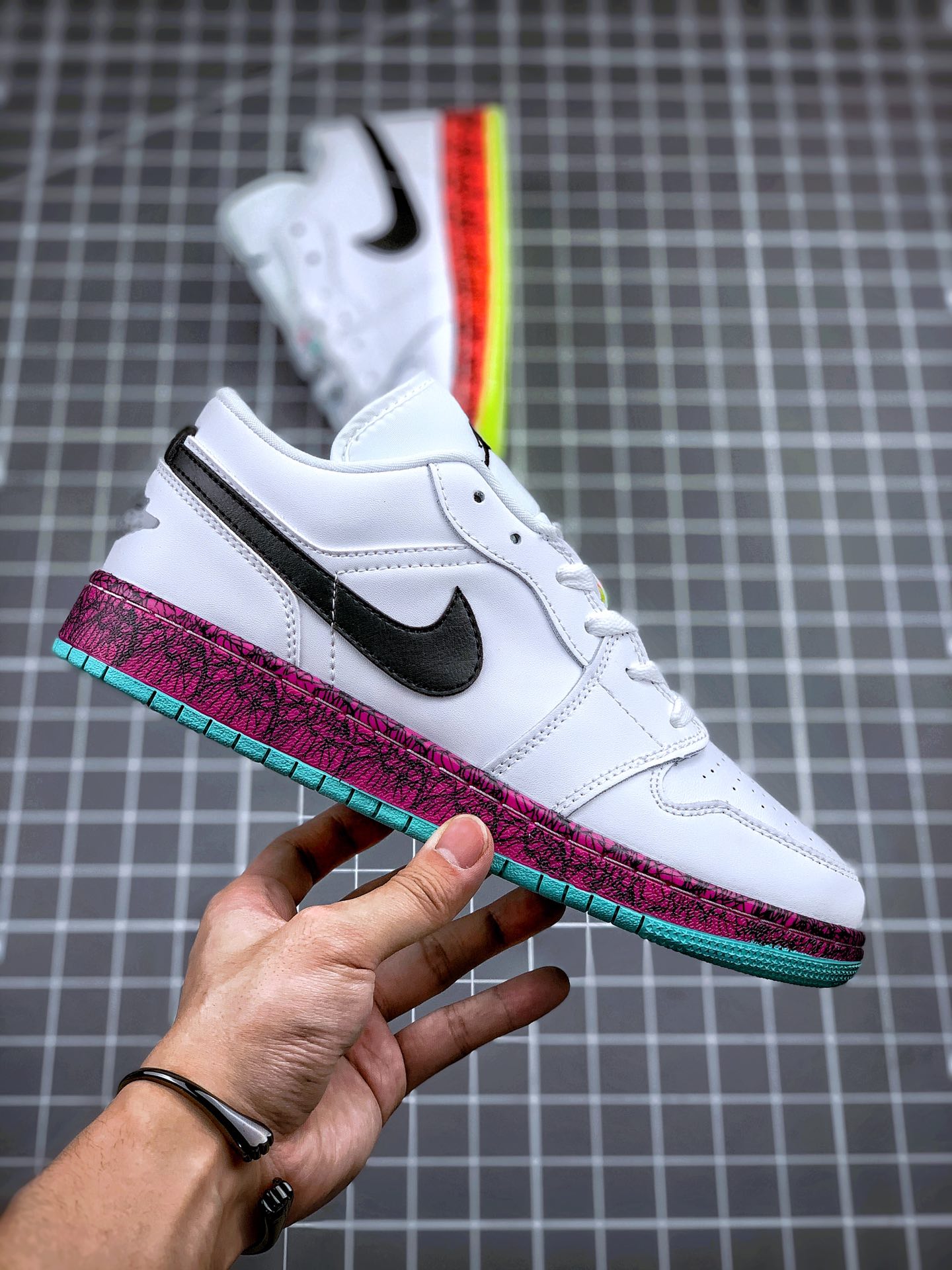 220 Air Jordan 1 Low 紫红鸳鸯 公司原鞋购回重新打版开模 CV9548-100