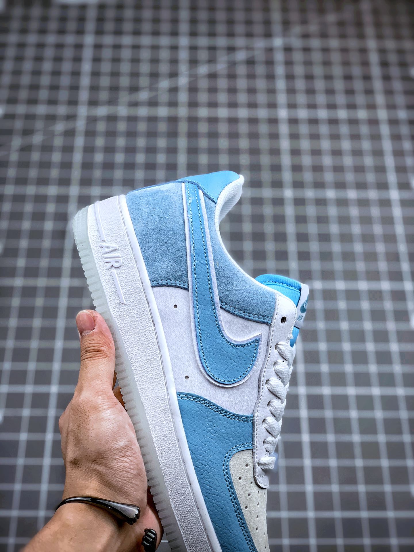 190 Nike Air Force 1 拼接风格 浅蓝满天星 AO2425-201