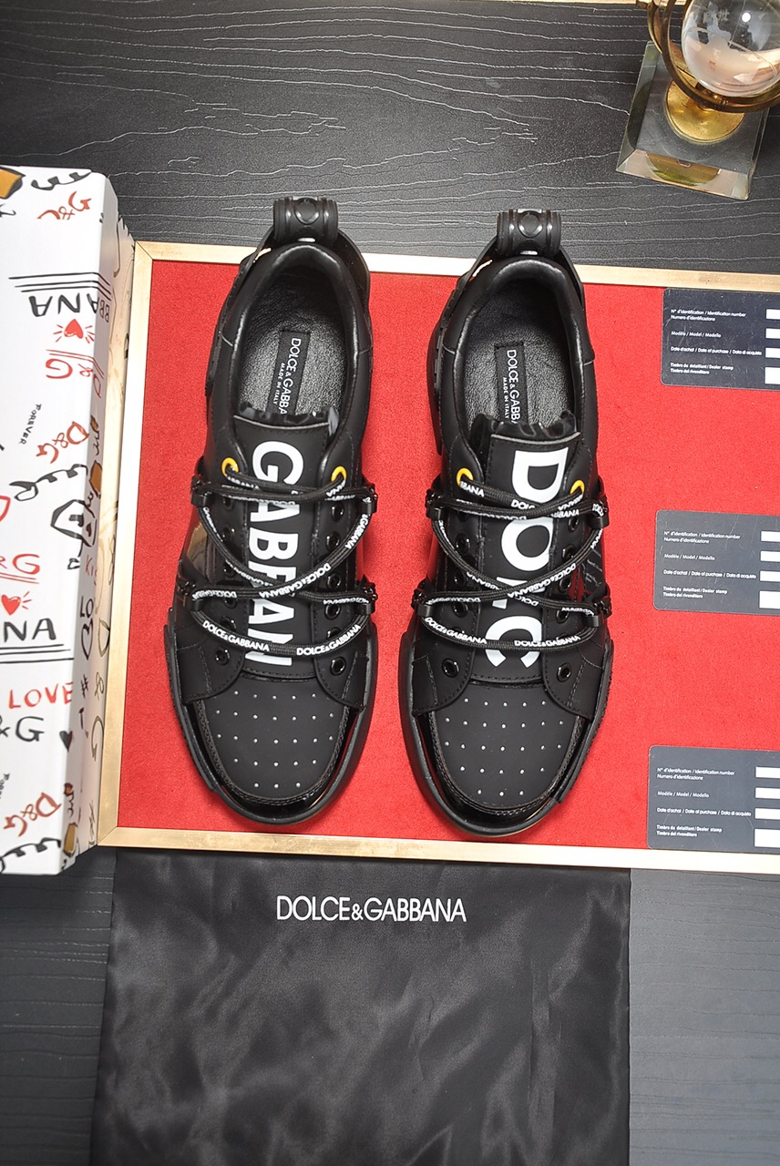 precio de fábrica [D & G] (forro de piel de oveja completa) Dolce & Gabbana zapatos de los hombres e