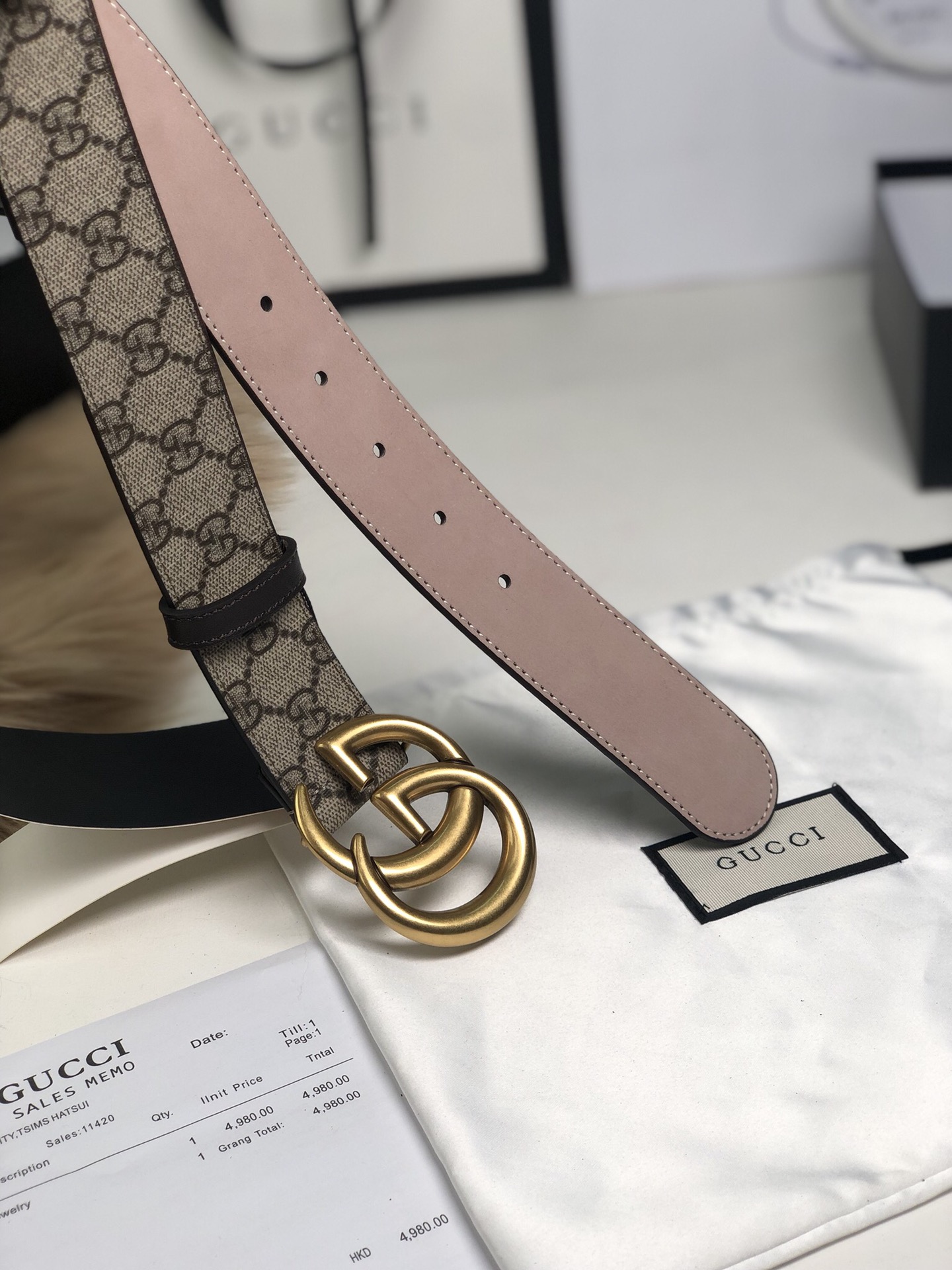 古驰 Gucci 高定典藏奢华工坊高定皮带配饰 #04B1B406 3