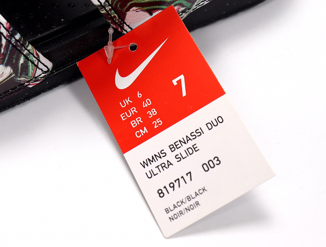 80 Nike Benassi DUO Ultra Slide 耐克忍者拖 819717-003 黑绿扎染