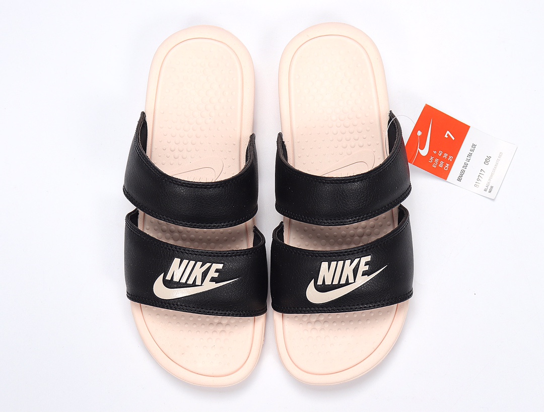80 Nike Benassi DUO Ultra Slide 耐克忍者拖 819717-004 黑粉 GD权志龙同款夏季沙滩软底凉拖