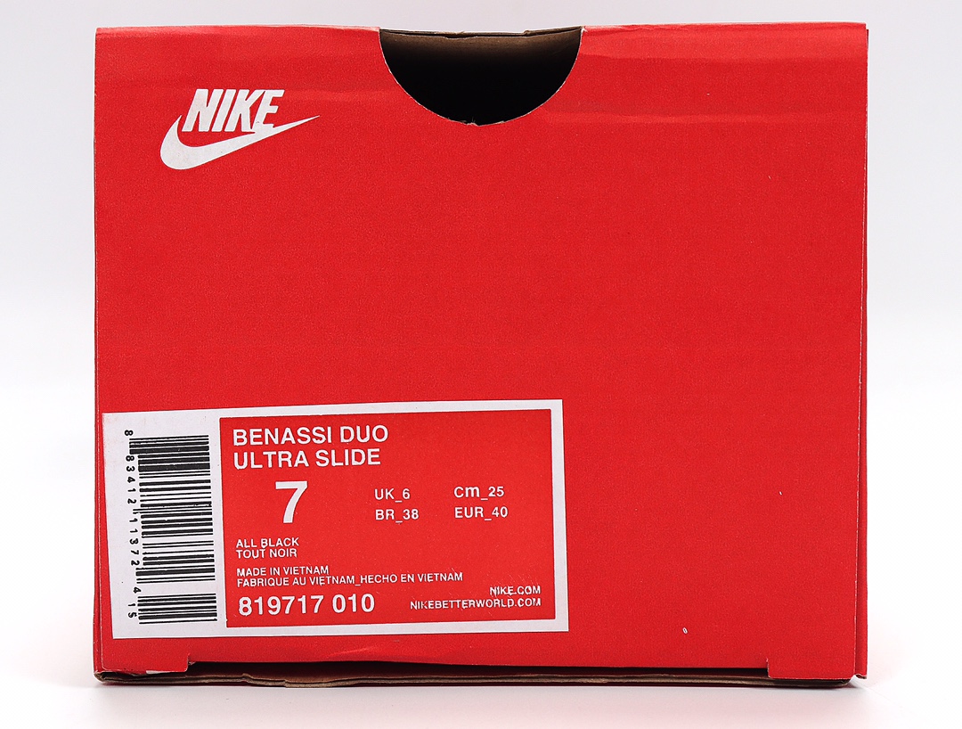 80 Nike Benassi DUO Ultra Slide 耐克忍者拖 819717-010 全黑 GD权志龙同款夏季沙滩软底凉拖